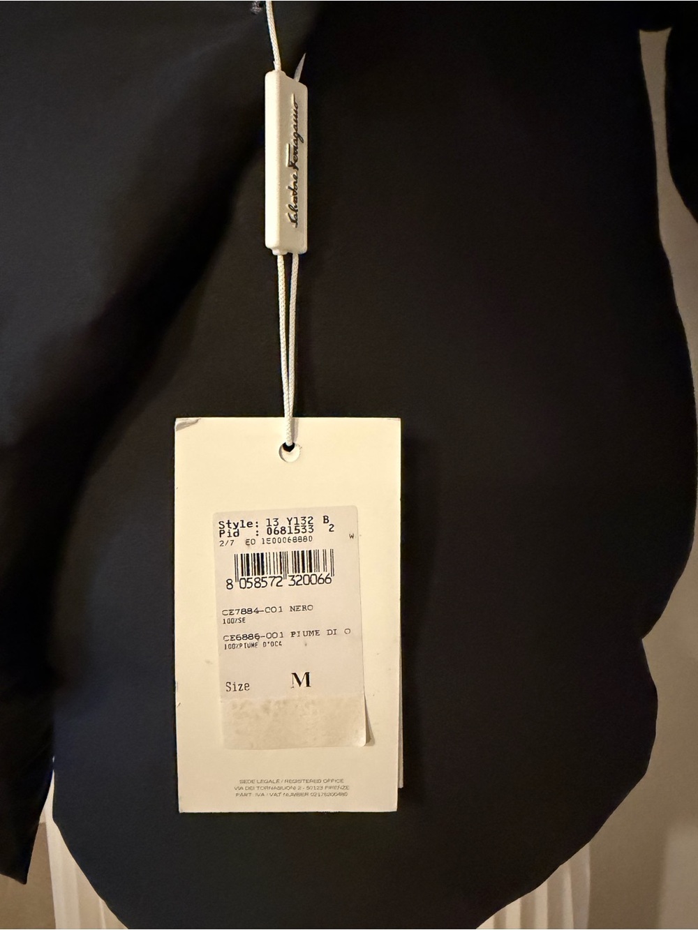 Salvatore Ferragamo Black Wrap Puffer Jacket - Picture 4 of 16